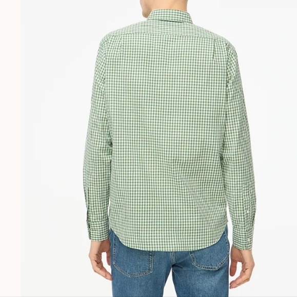 J. Crew Green Casual Button Down Shirt Med L/S - Picture 11 of 14